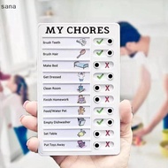 [sana] Children's Daily k Planning Board Detachable Chores Chelist Wall Memo