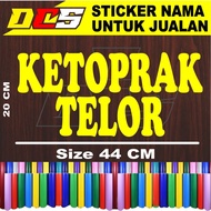 EGG CHAIR WRITING STICKER, STICK STICKER FOR SALES NAME ON WHEEL CART