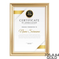 A4/6R Gold Photo Frame Wall hanging Bingkai Gambar Emas Gantung Dinding family wedding certificat