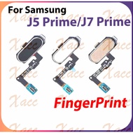 For Samsung Galaxy J5 J7 Prime G570 G610 Power Button Flex Cable ON OFF Switch with Fingerprint Touc