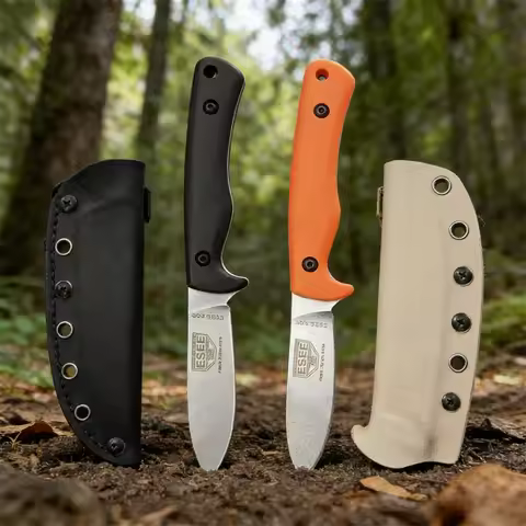 ESEE-AGK Tactical Fixed Blade Knife Stonewashed Blade G10 Handle with Sheath EDC Outdoor Jungle Camp