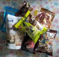 多款零食 / 香脆魚皮，甜薯條，泰式芒果軟糖