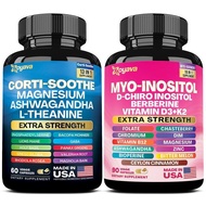He And Tooth Set-Zoyava Cortisol And Myo-Inositol All-In-One Diet-Multivitamins For Fitness And Heal