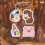 Gravity Falls Sticker Set (dipper mabel waddles mystery shack gravity falls waterproof sticker set)