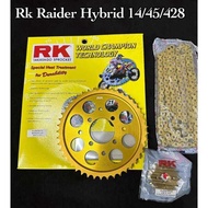 TAGASAGO RK CHAIN SET ALLOY 428-130L FOR RAIDER 150 CARB / FI /