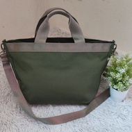 Bundle | GLOBAL WORK Canvas 2-Way Tote Bag Handbag Sling Crossbody Bags