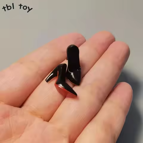 CEN-S02 CD055 Tym136 1/12 Scale Female Soldier British Hollow Pointed Toe High Heels Shoes Model for