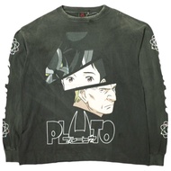 SAINT MICHAEL x PLUTO 24AW 特別訂製 日本製造 PT_LS TEE / PLUTO Netflix 長袖T卹 SM-YS1-0000-C30 L 黑色 長袖 SAINT Mx