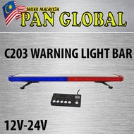 LED LIGHT-BAR Amber / Red / Blue Strobe Light Bar Roof C207A DC12V-24 220W IP65