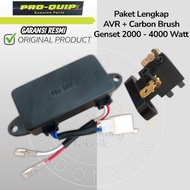 AVR Genset 2000 Watt - 4000 Watt + Carbon Brush Brand PRO-QUIP LITE Original AVR Generator 2000 Watt