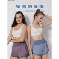 KEEXUENNL HIGH WAIST SPORT YOGA SHORTS