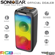 SonicGear AudioX Pro 800 HD Wireless Bluetooth Karaoke Portable Speaker with Wireless Handheld Microphones