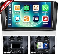 4G + 64G CAMECHO Wireless Carplay Android Car Radio for Mercedes Benz ML GL W164 ML350 ML500 GL320 X