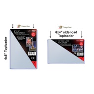 Ultra Pro 4x6 6x4 Top Side Load Toploader 4R 4x6 Photo KPOP Postcard Casing portrait landscape Frame