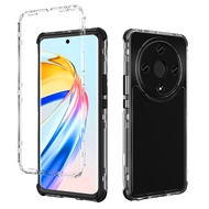 For Honor X9b / Magic6 Lite 5G Clear Case Bumper Front Frame Acrylic Silicone Hard Shockproof Cover