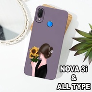 G59 - HUAWEI NOVA 3i Silicone - HUAWEI NOVA 3i pro camera Softcase - Motif Girl - Flexible rubber ma