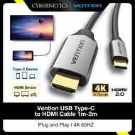 Vention Type C To HDMI Cable 4K 60HZ HDMI Converter USB C HDMI Cable