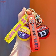 NBA star simulation basketball keychain cartoon creative backpack keychain personality simple gift C