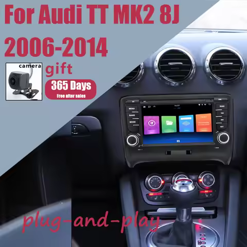 CHSTEK Car Radio Radio Station Interior Android for Audi TT MK2 8J 2006-2014 Multimedia Navigation C