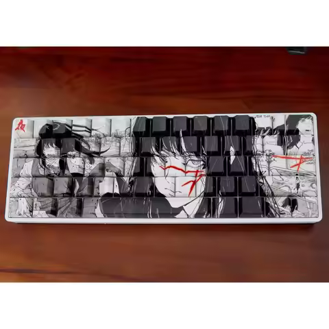 75 KEYS Makima Anime Keycaps PBT Keycap Chreey Keycaps Translucent Key Cap Dye-sub Mechanical Keyboa