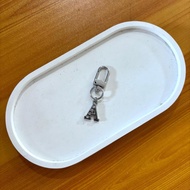 MATA Senada Victory Special Silver Letter A Pendant Keychain and Necklace with Beautiful Eyes SVN93