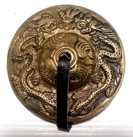 Bronze Tingsha Double Dragon Design Tincha(Ching Chob)