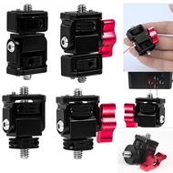 XT-XINTE 180+360 Degree Swivel & Tilt Monitor Holder EVF Mount Quick Release Cold Shoe 1/4" Screw fo