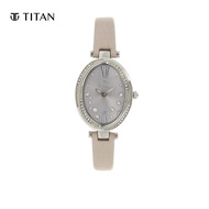 Titan Purple Dial Leather Strap Women's Watch 95025SL02