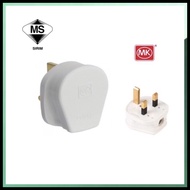 MK 646 WHI 13A Heavy Duty 3pin Plug Top (Sirim)