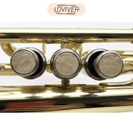 [Loviver] Plastic Trumpet Palm Finger Key Buttons Pearl Inlays for Trumpet Parts Accs