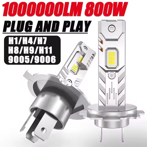 H7 H4 H1 H8 LED Car Headlight Bulbs 1000000LM Mini Wireless Auto Lamp +800% Bright Spotlights 6000K 
