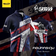 Honda Forza 350 Abs Motorcycle Collar Polo T-shirt