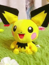 正版金銀神奇寶貝pokemon fit皮丘毛絨公仔口袋妖怪寶可夢