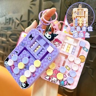 Creative Sanrio Rollerball Disc Keychain Cute Kuromi Huarongdao Educational Decompression Toy Keycha