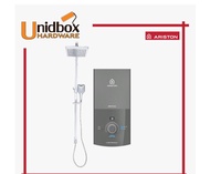 Ariston Aures Premium+ PUMP &amp; Rainshower Instant Water Heater with Built in ELCB and DC PUMP