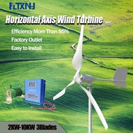 Wind Turbine 96V 48V 24V Alternative Energy Generator 220v AC Output Household Complete 3Phase with 