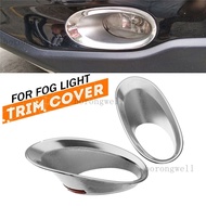 Chrome Front Fog Light Lamp Bumper Trim Cover Cap For Honda CRV CR-V 2010 2011