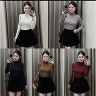 (Type 3p) 3P FUR NECK ZIP SHIRT WITH ALO EMBROIDERED BREAST