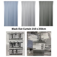 IKEAA BENGTAA 100% Block-out Curtain 210 x 250 cm
