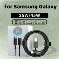Pengecas Super Fast Charging 2.0 45W dengan Kabel USB-C untuk Samsung Galaxy S24 S23 S22 Ultra A55 A