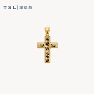 TSL | 謝瑞麟 -  999/24K Pure Gold Cross Pendant - DM021B