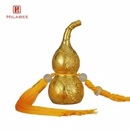 [UsusexaMY] Brass Gourd Statue Golden Hu Lu Sculpture Fine Craftsmanship 8CM