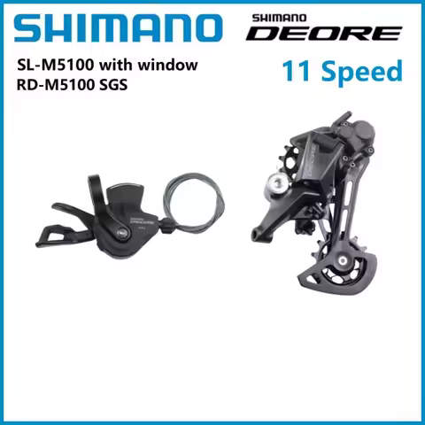 Shimano Deore M5100 Shifter Lever Right 11 Speed RD M5100 SGS Rear Derailleur Long Cage For MTB Moun