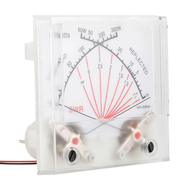 1 Piece Standing Wave Ratio SWR Watt Meter Radio Power Meter Transmitter with Backlight White Plasti