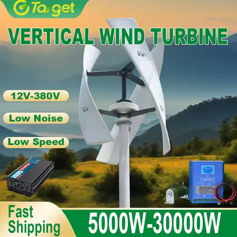 Wind Turbine Power Generator 10000W Off Grid System 120V 24V 48V Output 220V 230V 240V System MPPT C