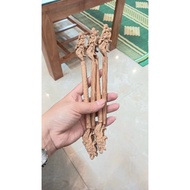 Cnc chiseled bamboo bridge with dragon head, ring size, crest, crest