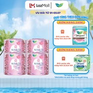 Combo 4 Băng vệ sinh hàng ngày Laurier Active Fit mềm mịn khô thoáng hương hoa 20 miếng