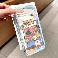 Pink 2 In 1 Illustration Case iphone 17 Pro Max 13 Pro Max 15 Pro Max 15 Plus 11 14 Pro Max 13 Pro M