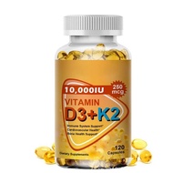 In-stock hot-selling foreign trade product: Vitamins D3+K2Soft capsules Vitamin D3+K2 softgel Factor