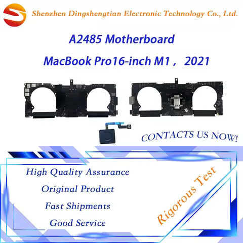 Repair 2021 Year For MacBook Pro 16" M1 A2485 motherboard EMC 3651 16GB 32GB 500GB 1TB Logic Board 8